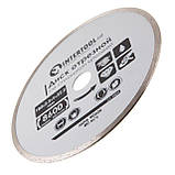 Диск відрізний алмазний по плитці, із суцільною крайкою, 180 мм, 16-18% INTERTOOL CT-3004, фото 3