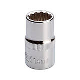 Головка дванадцятигранна STORM 1/2", 14 мм INTERTOOL ET-0214, фото 3