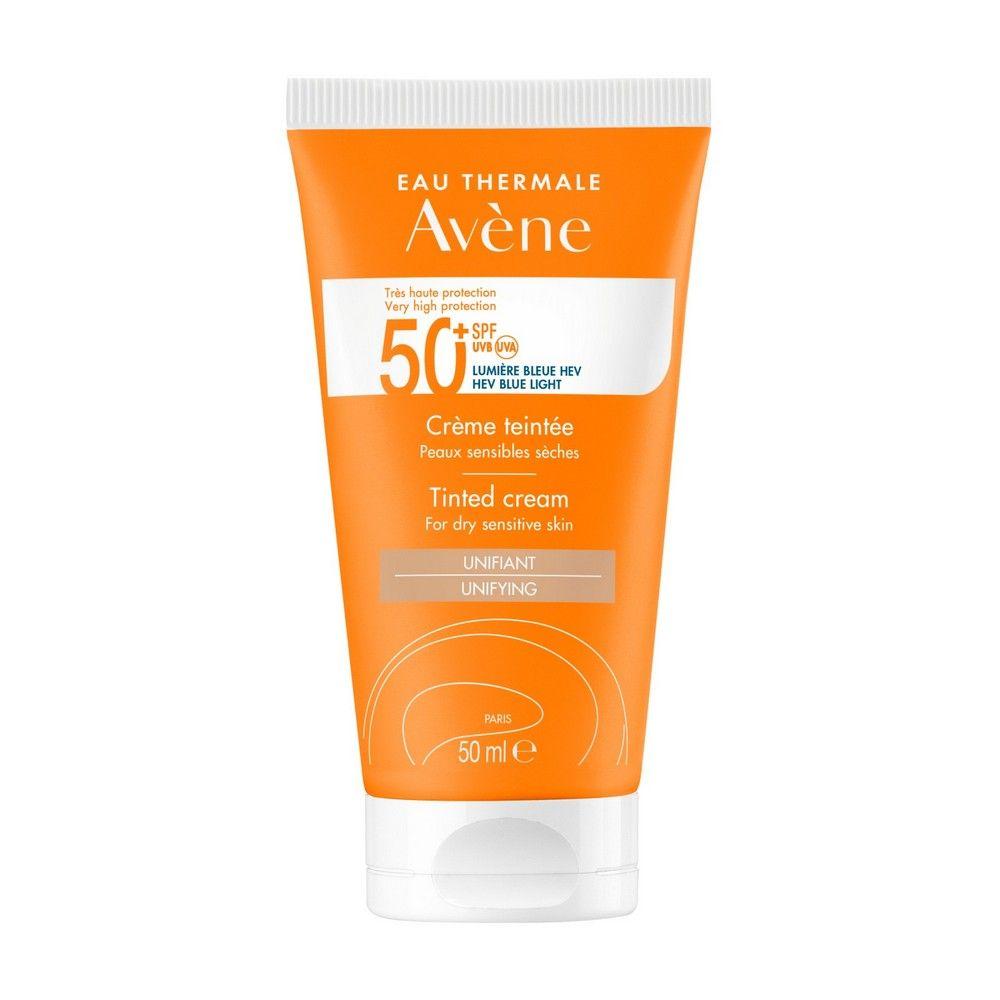 Авен Крем сонцезахисний тональний SPF 50+ для сухої чутливої шкіри Avene Tinted Cream for dry sensitive