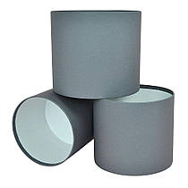 Капелюшна коробка без кришки графітова