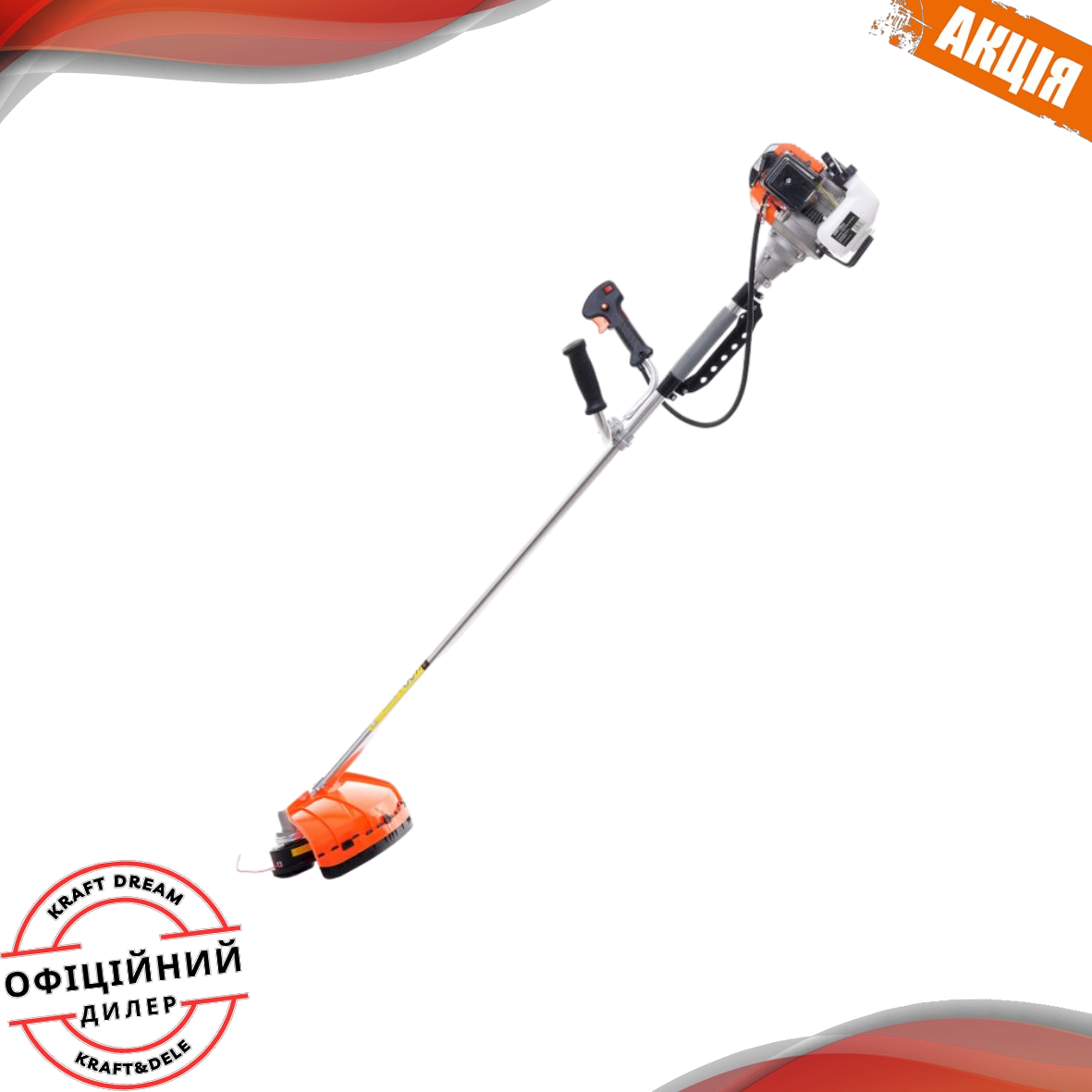 Мотокоса для трави 5,2 к.с. Kraft&Dele KD5044 бензокоса для трави, фото 1