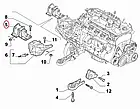 Подушка двигуна ліва на Fiat Ducato, Peugeot Boxer, Citroen Jumper 4 (2014-...) 2.2/2.3, 1363378080, фото 3