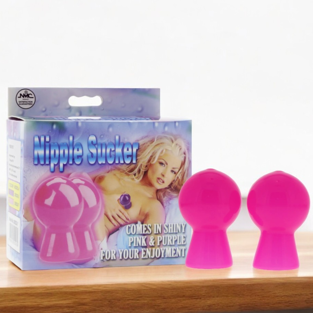 Вакуумні стимулятори для сосків рожеві "Nipple Sucker Pair In Shiny Pink" NMC
