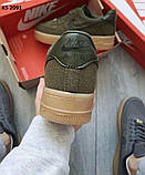 Кроссовки мужские  41 42Кросівки Nike Air Force Low Green Sand (зелені), фото 5