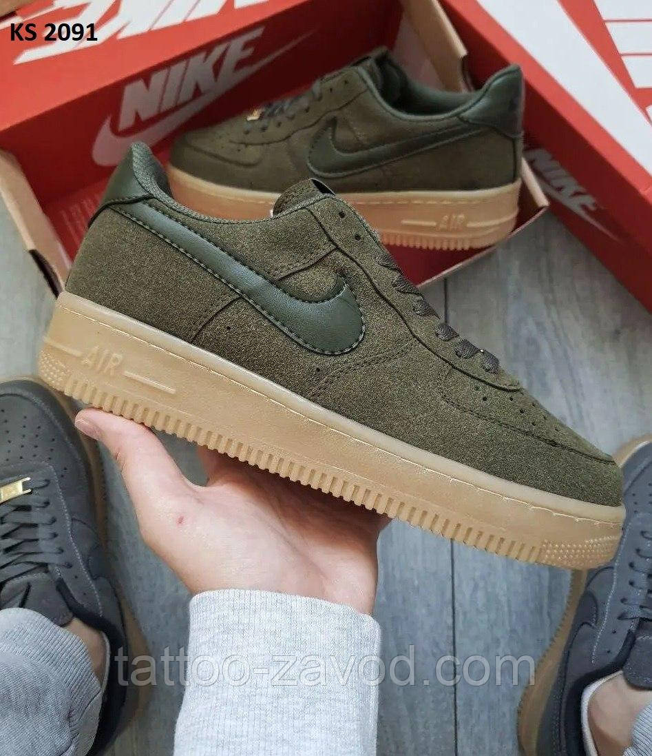Кроссовки мужские  41 42Кросівки Nike Air Force Low Green Sand (зелені), фото 1