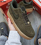 Кроссовки мужские  41 42Кросівки Nike Air Force Low Green Sand (зелені), фото 7