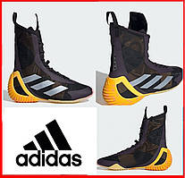 Боксерки Speedex Ultra черно- жовті взуття для боксу та єдиноборств бойових мистецтв на шнурівці