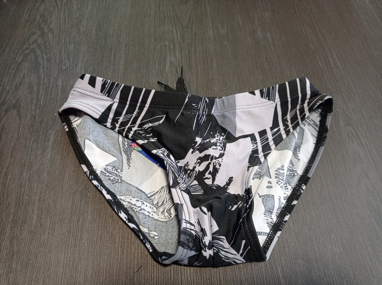 Плавки для купання для хлопчика. Підліток на 5-8 років чорні сірі, фото 1