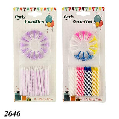 Свічка тортова 70 мм 24 шт