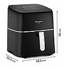 Аерофритюрниця Mozano Air Fry Master 1700 Вт 8 л — 12 програм, сенсорне керування, тефлонове покриття, фото 3