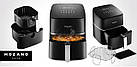Аерофритюрниця Mozano Air Fry Master 1700 Вт 8 л — 12 програм, сенсорне керування, тефлонове покриття, фото 6