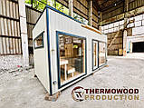 Мобільна каркасна утеплена сауна 5,5х2,6м Gartensauna-33 від Thermowood Production, фото 3