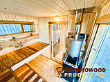 Мобільна каркасна утеплена сауна 5,5х2,6м Gartensauna-33 від Thermowood Production, фото 5