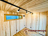 Мобільна каркасна утеплена сауна 5,5х2,6м Gartensauna-33 від Thermowood Production, фото 7