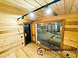 Мобільна сауна з панорамними вікнами 8,0х2,6м Gartensauna-34 від Thermowood Production, фото 8