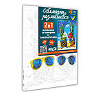 Картина за номерами з алмазною мозаїкою SANTI Ананасова екзотика, 40*50 см., фото 2