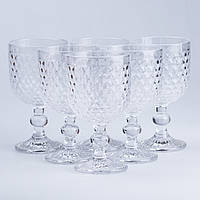 Набір келихів для вина 6 штук винні келихи скляні