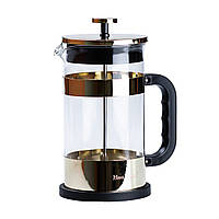 Заварник для чаю 1 літр френч прес для кави чайник для заварки чаю Золотий