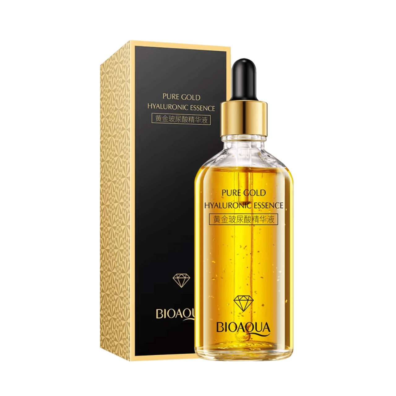 BIOAQUA Yellow Gold Hyaluronic Essence сироватка для обличчя антивікова 100мл