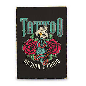 Дерев'яний постер Дизайн Тату А5