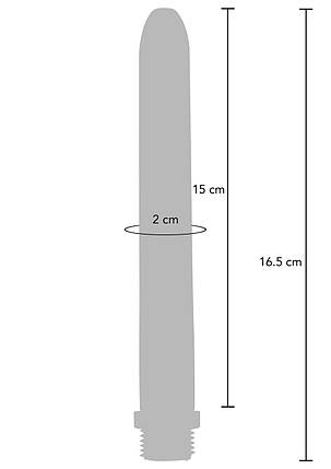 Набір для анального душу ToyJoy Buttocks The Cleaner Shower Set Blue 16,5 см, фото 2