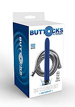 Набір для анального душу ToyJoy Buttocks The Cleaner Shower Set Blue 16,5 см, фото 4