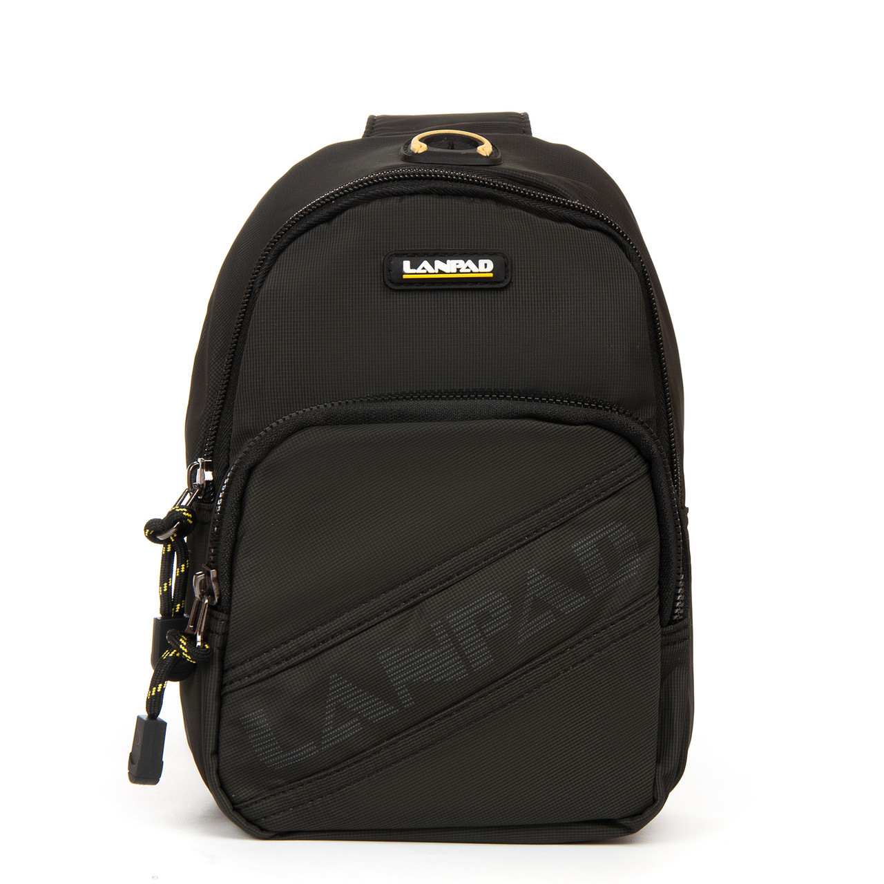 Сумка-слінг чоловіча на плече нейлонова Lanpad 15050 black, фото 1