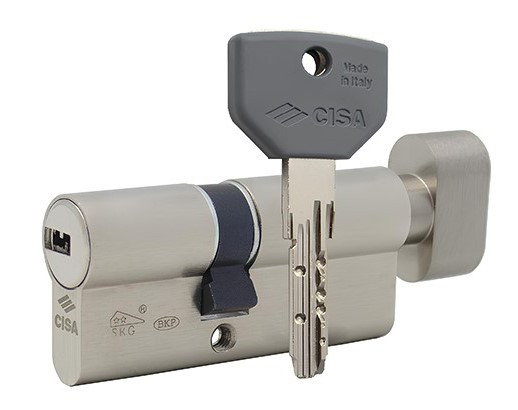 Циліндр CISA ASIX P8 ключ/тумблер нікель матовий (Італія)