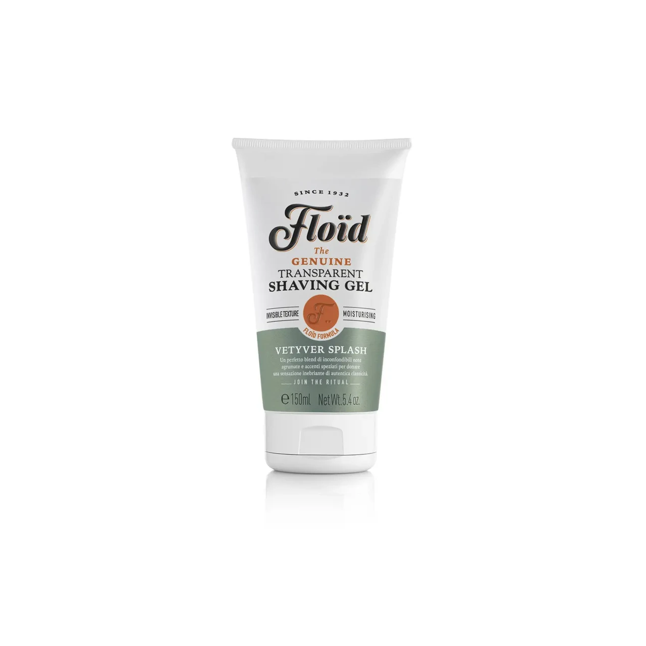Прозорий гель для гоління Floid Shaving Gel Vetyver Splash, 150 мл (8004395321629)