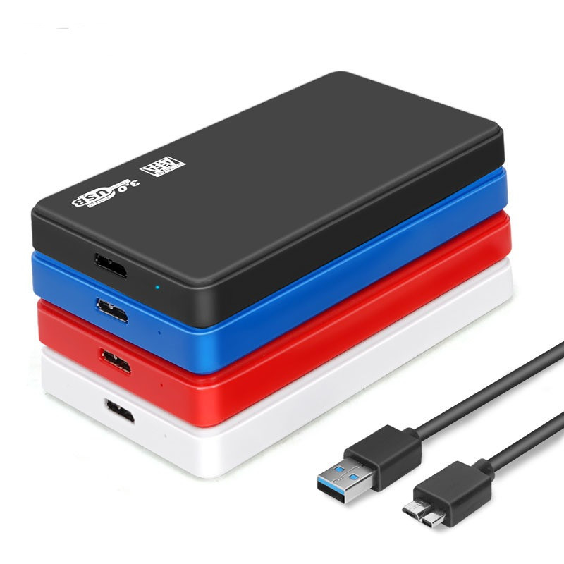 Зовнішня кишеня HDD/SSD 2.5 USB3.0 до 6Tb/5Gbps + чохол. Білий