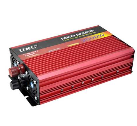 Інвертор напруги 12-220v ukc 2500w з модифікованою синусоїдою Перетворювач для мобільних пристроїв