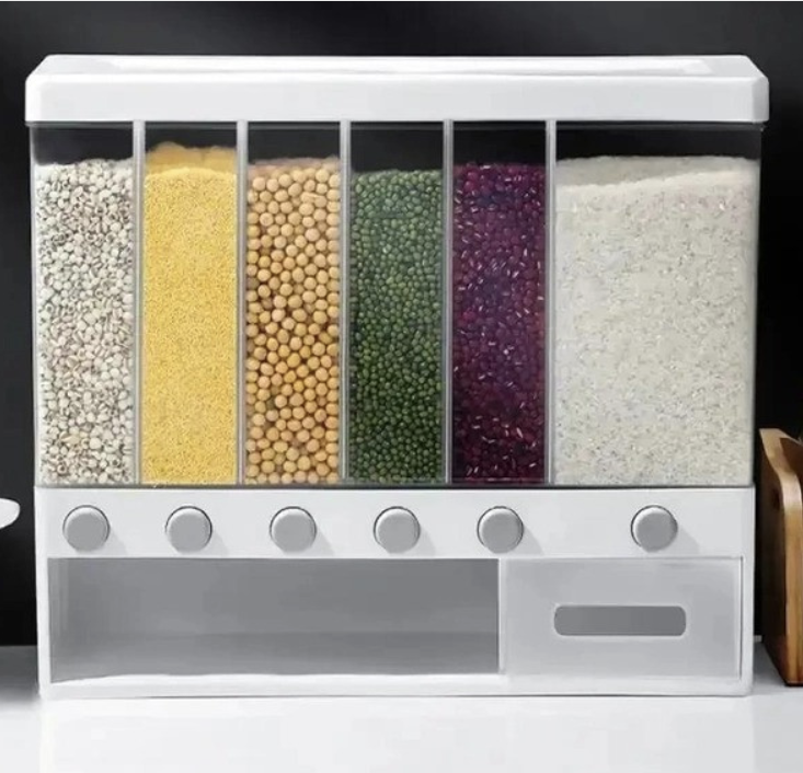 Органайзер для сипучих Multifunctional household rice bucket.