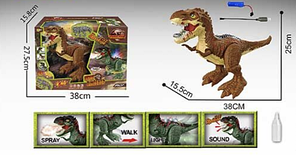 Іграшка динозавр NY056-А (1) на радіокеруванні, світлові і звукові ефекти, пар., фото 3
