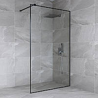 Перегородка для душа 2000*700мм Loft скляна прозора, зі штангою