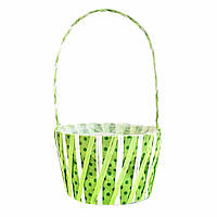 Кошик для квітів рафії салатовий