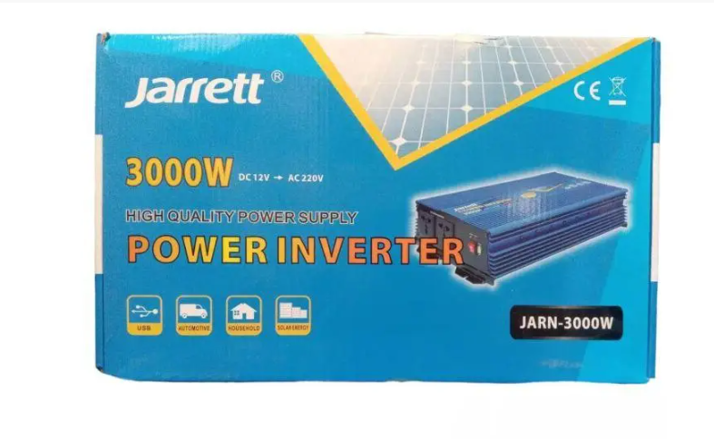 Інвертор 12 В 220 В 3000 Вт Перетворювач напруги Jarrett 12 V 220 V 3000 W Інвертор для авто, фото 1