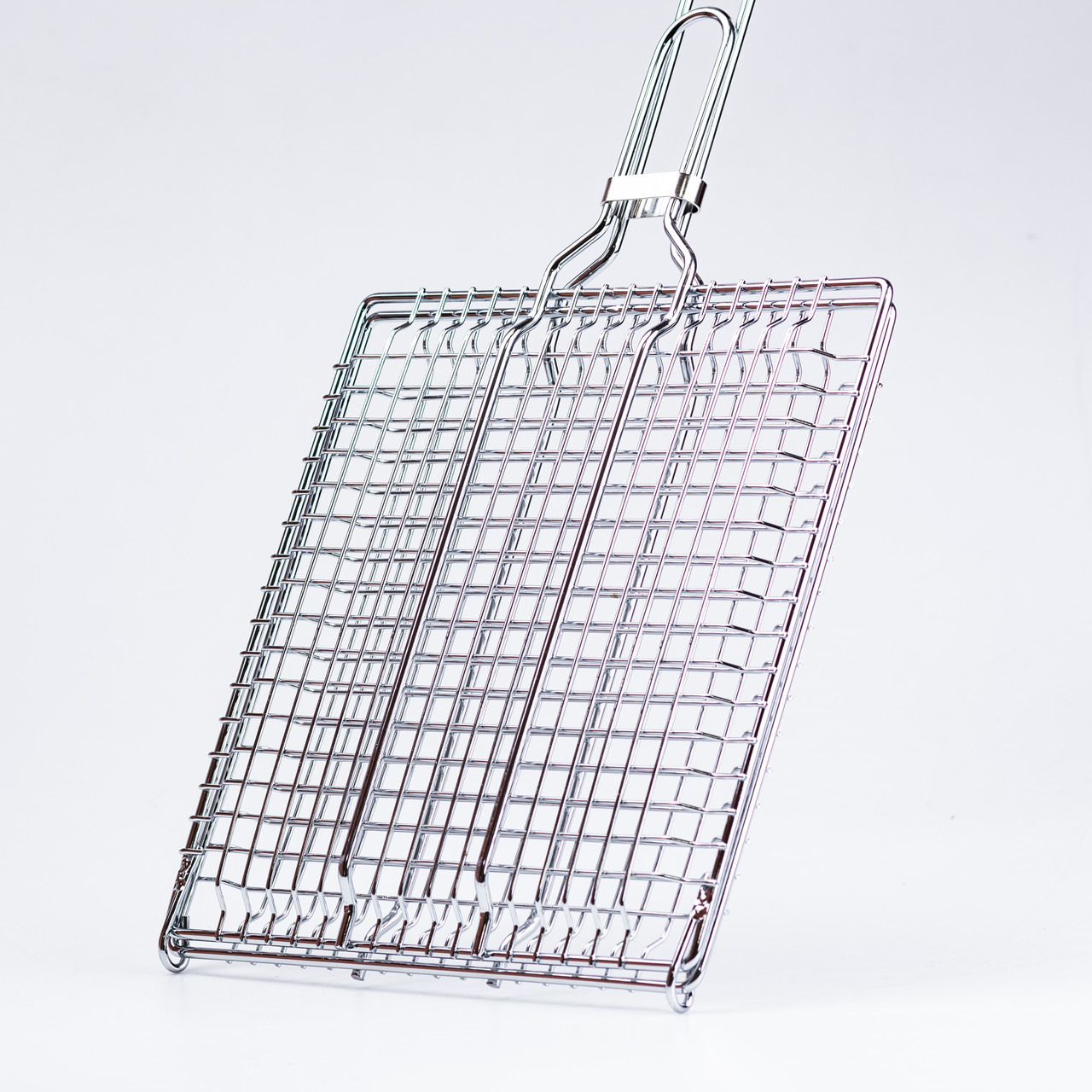 Решітка для мангалу 55×25×4 (см) сітка для гриля з нержавіючої сталі для шашлику, стейку професійна, фото 1