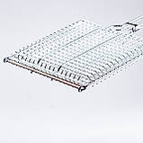 Решітка для мангалу 55×25×4 (см) сітка для гриля з нержавіючої сталі для шашлику, стейку професійна, фото 7