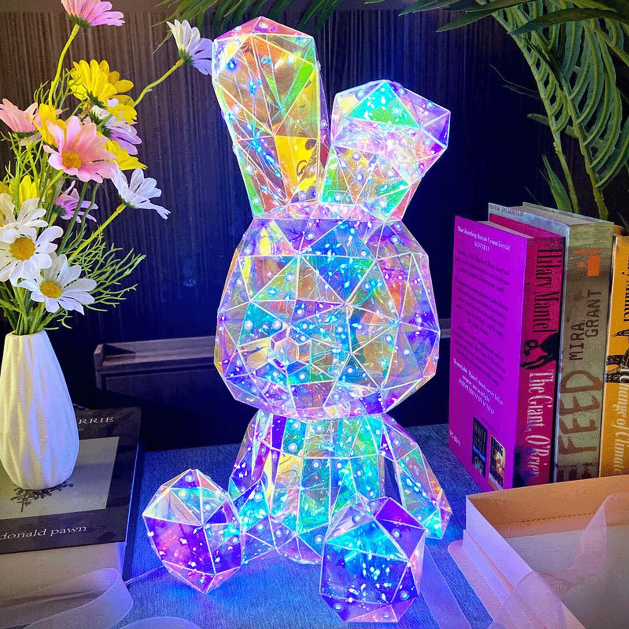 Світлодіодний нічник кролик у подарунковій коробці 30см Rabbit подарунок дитині