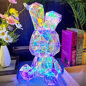 Світлодіодний нічник кролик у подарунковій коробці 30см Rabbit подарунок дитині