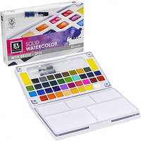Фарби акварельні художні 36 кольорів у пластиковій коробочці SDW36  купити дешево оптом в інтернет-магазині