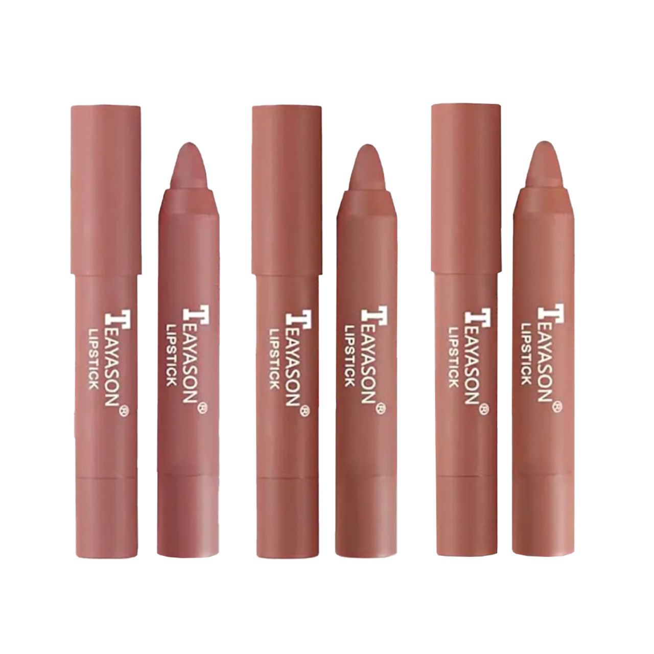 TEAYASON Lipstick набір помад-олівців - персик 2,5г х 3шт