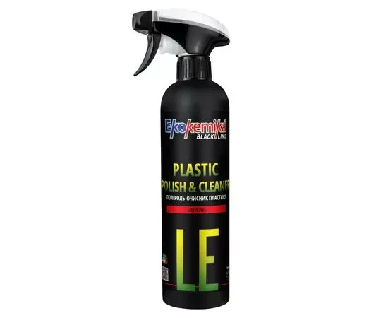 Поліроль-очисник пластику (персик) 500 мл Ekokemika Black Line Plastic Polish Cleaner Peach