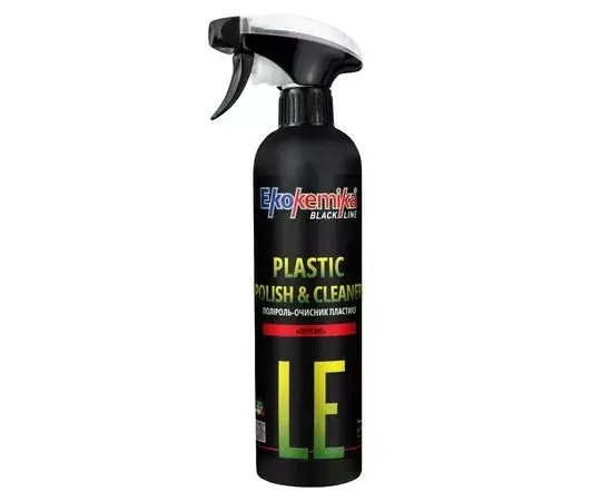 Поліроль-очисник пластику (персик) 500 мл Ekokemika Black Line Plastic Polish Cleaner Peach, фото 1