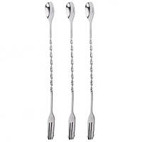 Від 5 шт. Ложка барна спіральна з вилкою 32смCS-32  купити дешево оптом в інтернет-магазині