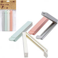 Від 8 шт. Набір затискачів для пакетів 4шт 601-6183, 12*1,5*1,2см купить оптом