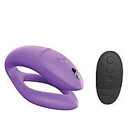 Смарт вібратор для пар силіконовий фіолетового кольору з пультом керування We Vibe Sync O Light Purple Кайф