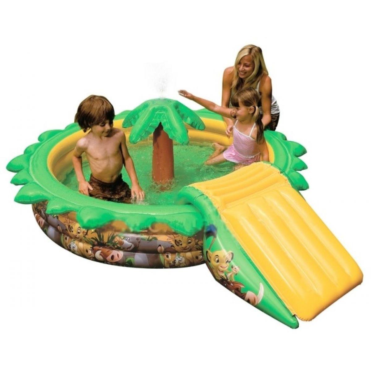 Дитячий надувний ігровий центр з гіркою Disney Intex 57445 на 208 літрів, фото 1