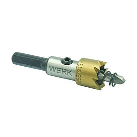 Свердло корончасте HSS для металу — 16 мм WERK 3538716
