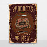 Дерев'яний постер Асортимент м'яса А5, фото 6